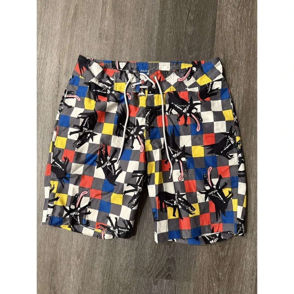 Quiksilver Julien David Size 28 Board Shorts Excellent‎ Condition! Swim Trunks